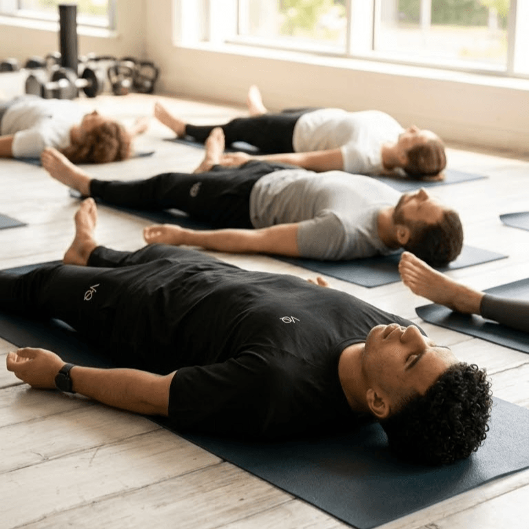 Coaching-Individuel-Sur-Mesure-Ayoub Coach sportif personnel expliquant un exercice de fitness à une cliente lors d'une séance de coaching individuel